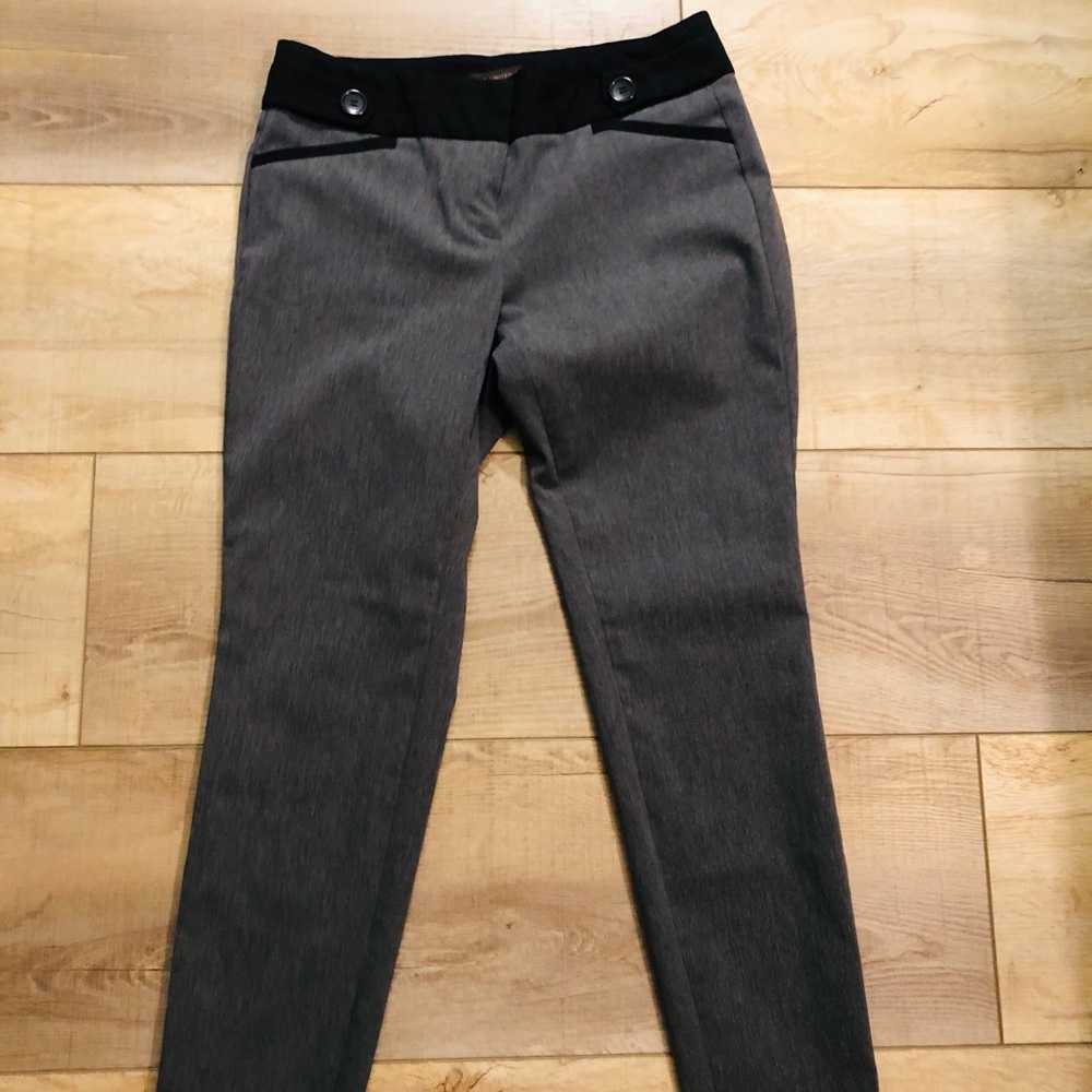 The Limited Exact Stretch Black and Gray Pants